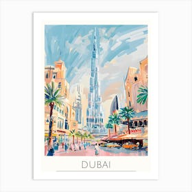 Dubai Skyline 1 Art Print