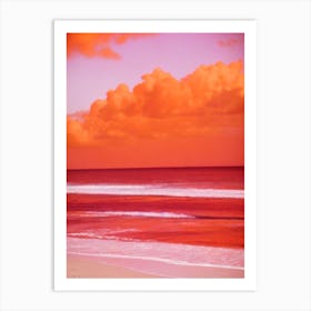 Seven Mile Beach, Jamaica Pink Beach Art Print