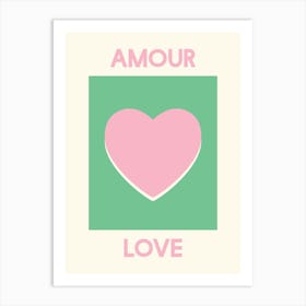 Amour Green Art Print