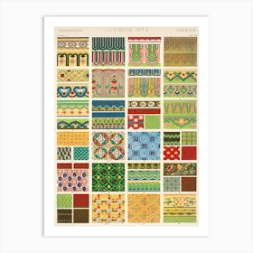 Vintage Pattern Illustration, Owen Jones              Art Print