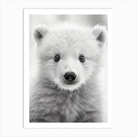 Polar Bear Cub Art Print