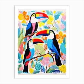 Colourful Bird Painting Toucan 5 Art Print