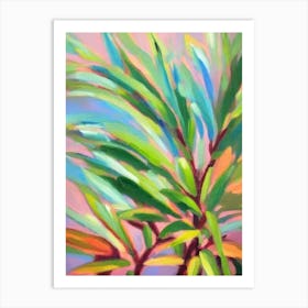Zz Plant Impressionist Painting Art Print