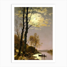 Moonlight On The Lake Art Print