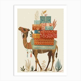 Camel With Gifts 3 Art Print