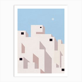 Minimal art abstract building Art Print