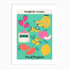 Tanghulu Recipe Art Print