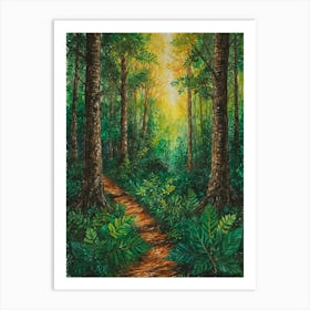 Path In The Forest Art Print