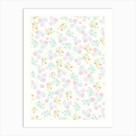 Floral Pattern 1 Art Print