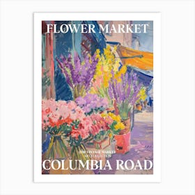 Vintage Flower Market Painting Columbia Road London 6 Art Print