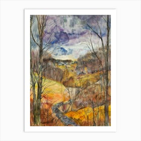 Creek In The Woods Art Print