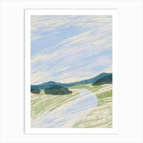 Abstract Landscape Sketch Art Print