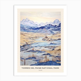 Torres Del Paine National Park Chile 4 Poster Art Print