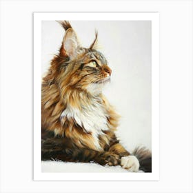 Maine Coon Painting 2 Art Print