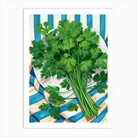 Cilantro Summer Illustration 4 Art Print