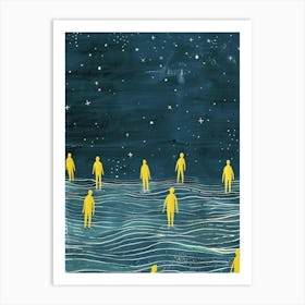 People In The Water 2 Art Print