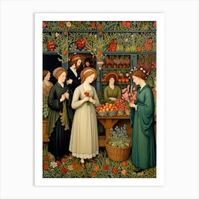 William Morris Flower Shop Art Print