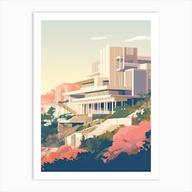 The Acropolis Museum   Athens, Greece   Cute Botanical Illustration Travel 2 Art Print