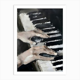 Hands On The Piano Art Print