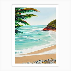 Scotts Head Beach, Australia Contemporary Illustration   Art Print