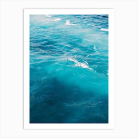 Foaming Blue Water Art Print