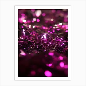 Purple Sparkles Art Print