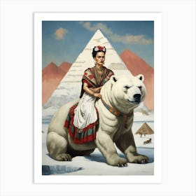 Frida's Pyramids Art Print