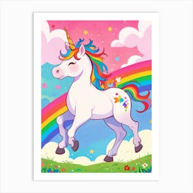 Unicorn Painting 2 Art Print