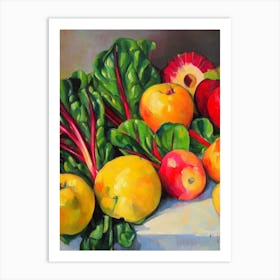 Swiss Chard 2 Cezanne Style vegetable Art Print