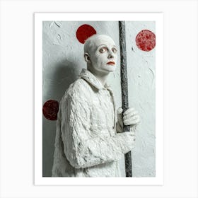 Art,Art Work,People Male,,Ballerina, Circus,Face, Photography, Circus, Mood, Sadness, Art Print