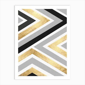 Geometric textures art 3 Art Print