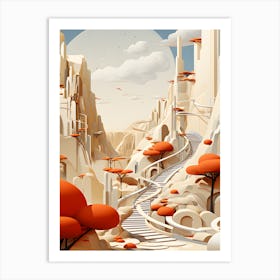 Futuristic Landscape Art Print