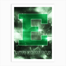 Eastern Michigan Eagles Art Print