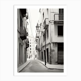 Malaga, Spain, Photography In Black And White 7 Art Print