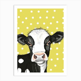 Polka Dot Cow Art Print