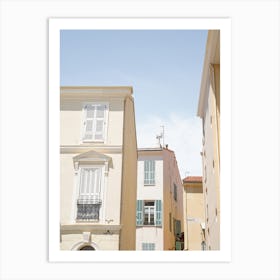 Pastel Houses In France Art Print