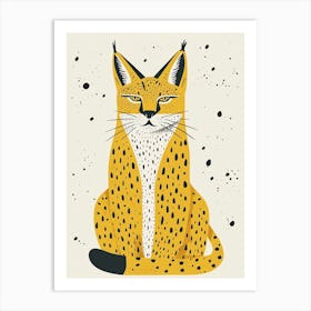 Yellow Bobcat 1 Art Print