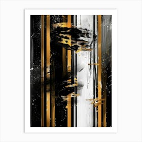 Black And Gold 53 Art Print