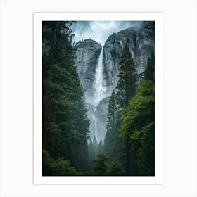 Waterfall Forest (26) Art Print