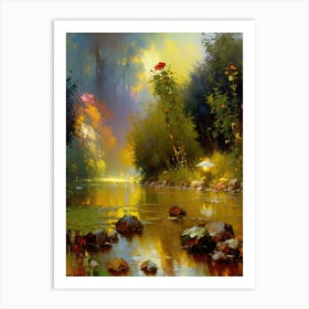 River In The Forest 1 Art Print