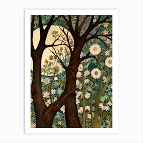 William Morris Moonlight In The Woods 49 Art Print