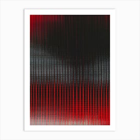 Abstract Red And Black Background Art Print