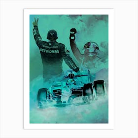 Lewis Hamilton 3 Art Print