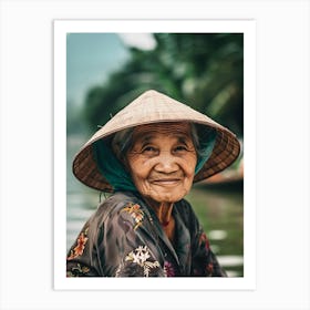 Old Lady In Vietnam Art Print