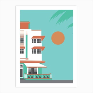 Miami Beach Mint Art Print