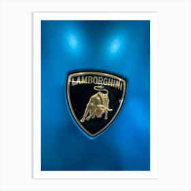 Lamborghini Emblem Art Print