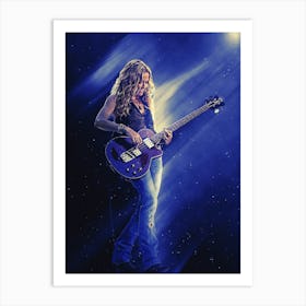 Superstars Sheryl Crow Play Bass Art Print