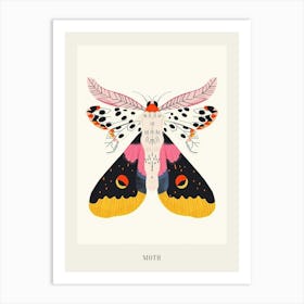 Colourful Insect Illustration Moth 8 Poster Art Print