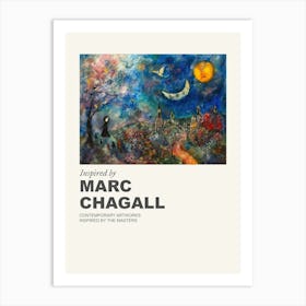 Museum Poster Inspired By Marc Chagall 2 Art Print