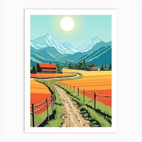 Country Landscape Art Print